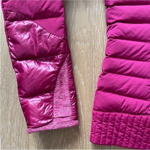 Lululemon Fuschia Nylon Goose Down Puffer Zipper Hoodie 4 - Picture 7 of 11
